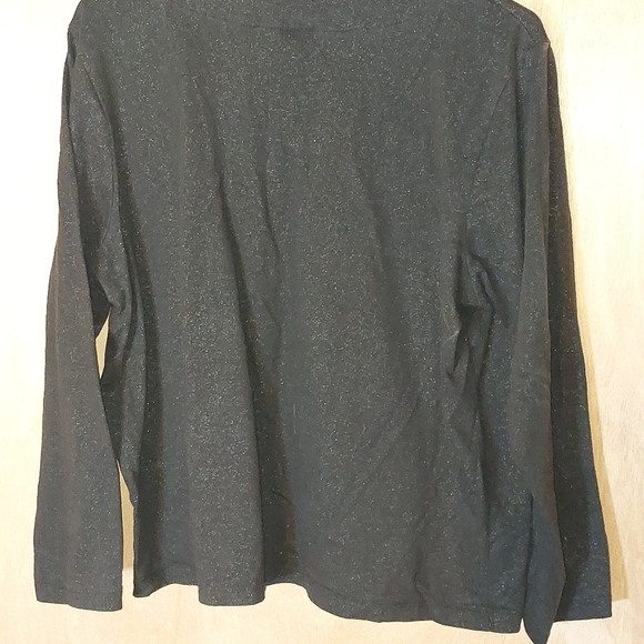 Studio Works Black Glitter Women's Blouse Size 1X - Picture 4 of 4